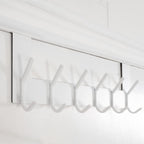 WEBI Over The Door Hooks,Over Door Towel Rack,Door Hanger,Door Coat Hanger,Door Coat Rack,Door Hooks for Hanging Clothes,Back of Door,White