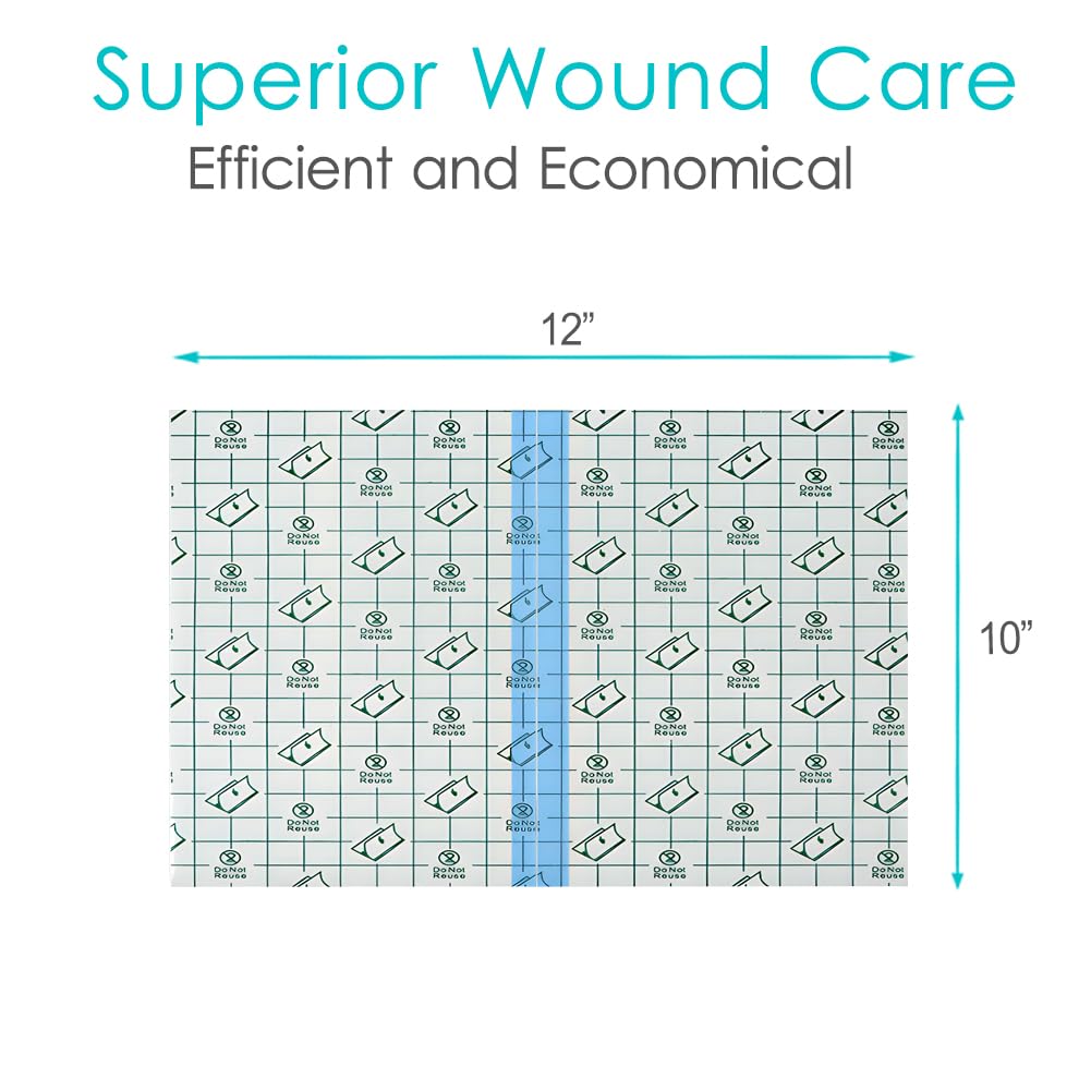 Shower Protector Dialysis Catheter Shower Cover Pd Catheter Shower Shields Dialysis Port Waterproof Picc Line Patch Wound Bandage for Showering 10"x12" 25 Pack