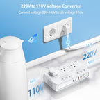 ANTPO Travel Voltage Converter, 220V to 110V