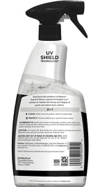 Weiman Quartz Countertop Cleaner and Polish - Clean and Shine Your Granite, Marble Countertops, Kitchen Island, and Stone Surfaces with UV Anti-Fade Protection, Citrus, 24 Ounce with Microfiber Cloth