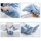 inkArts Shark Blanket Hoodie - Adult Shark Sleeping Bag & Cozy Flannel Hoodie