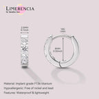 Limerencia G23 Pure Hypoallergenic Titanium Huggie Hoop Earrings