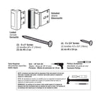 Prime-Line U 11441 Door Reinforcement Lock – Add Extra, High Security to your Home and Prevent Unauthorized Entry – 3” Stop, Aluminum Construction, Red Bronze (Single Pack)