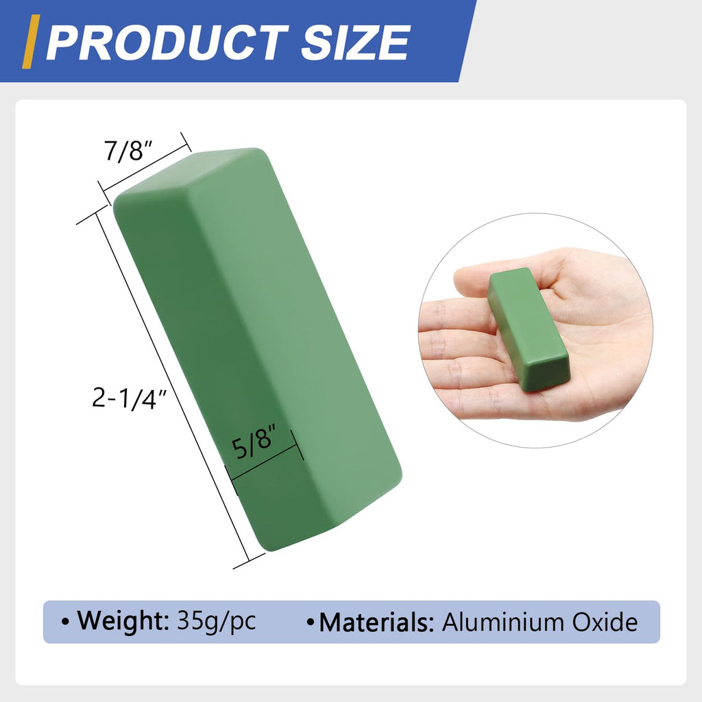 SCOTTCHEN Stropping Compound, 4 Oz, Fine Green Buffing Polishing Compound, Leather Strop Compound, Honing Compound for Knife Polishing-3Pack