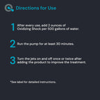 AquaDoc Oxidizing Shock for Hot Tub - 32oz - Oxygen Based Non Chlorine Spa Shock Oxidizer for Hot Tub to Support Bromine and Chlorine Systems - Made in USA