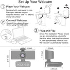 NexiGo N60 1080P Webcam with Microphone, Software Control & Privacy Cover, USB HD Computer Web Camera, Plug and Play, for Zoom/Skype/Teams, Conferencing and Video Calling