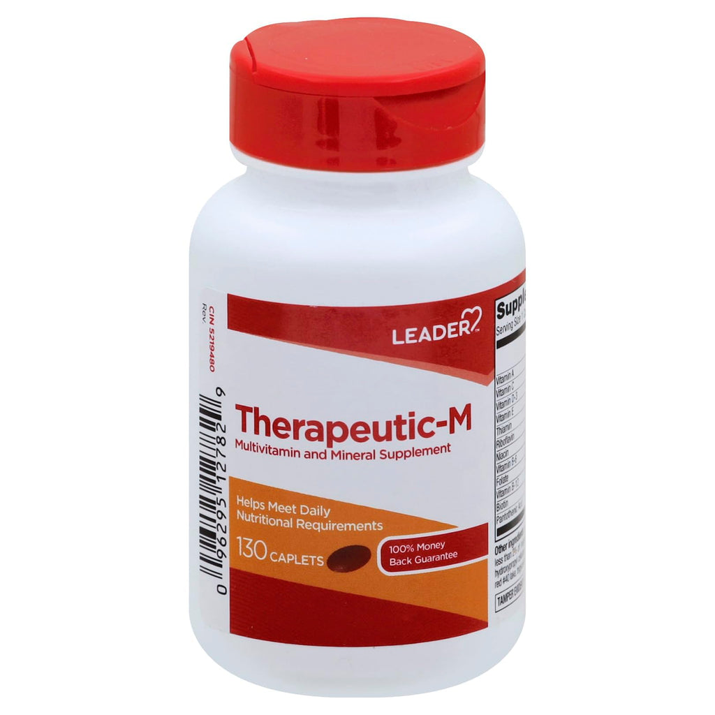 Leader Therapeutic-M Multi-Mineral Caplets 130 Ct. Comprehensive Daily Nutritional Support