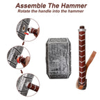 CoserWorld Halloween Hammer Cosplay Weapons, PU Battle Foam Axe Great for LARP Birthdays Gift