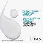 Redken Extreme Length Shampoo For Damaged Hair - Prevents Breakage and Strengthens Hair, Infused With Biotin For Hair Growth, 33.8 Fl Oz