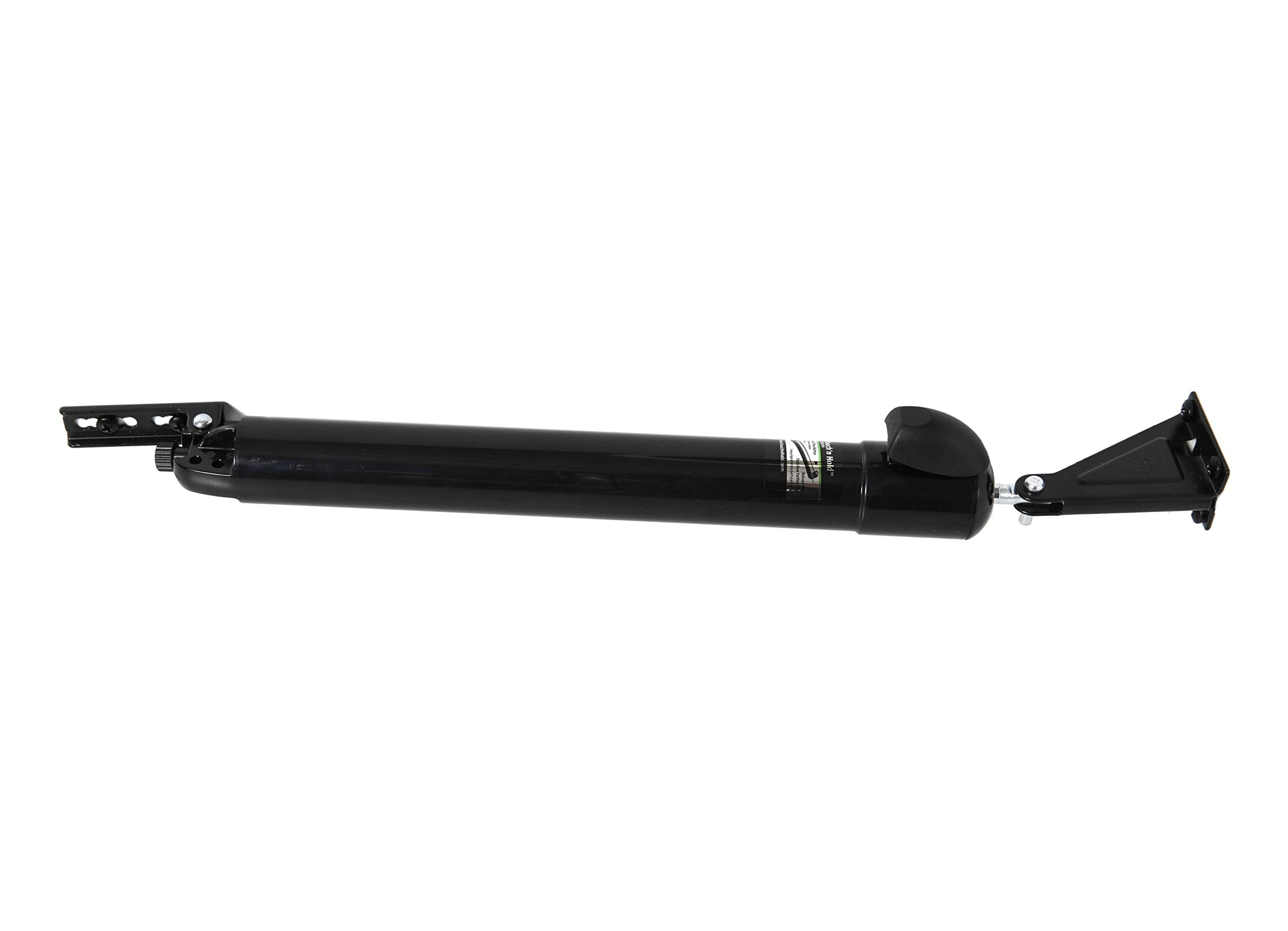 Touch 'n Hold Smooth Door Closer - Single Kit (Black) - Standard-Duty Door Closer with Touch-Button Hold Open Feature & Smooth Closing Motion – for (Medium & Lightweight) Storm, Screen Doors.