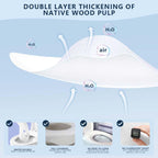 KISEER 4 Pack (1000 Pieces) Disposable Toilet Seat Covers Flushable Paper Toilet Seat Cover for Bathroom, Hotels, Travel, Kids or Adults