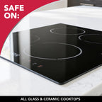 Weiman Ceramic and Glass Cooktop - 10 Ounce - Stove Top Daily Cleaner Kit - 12 Ounce - Glass Induction Cooktop Cleaning Bundle for Heavy Duty Mess Cleans Burnt-on Food