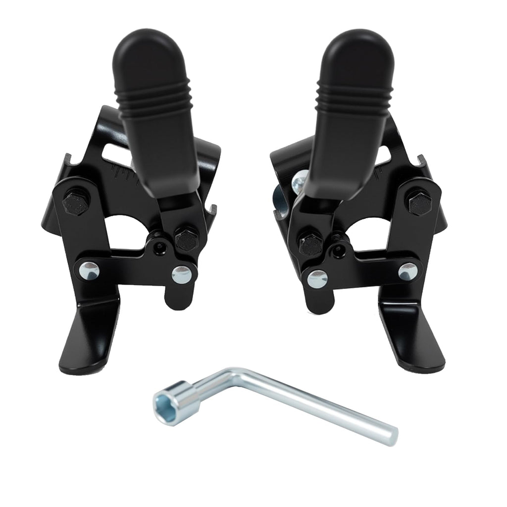 Wheelchair brakes, Universal Brake, Replacement Parts, One-Handed Operation, Suitable For Most Manual Wheelchairs (1 Pair, Black)