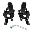 Wheelchair brakes, Universal Brake, Replacement Parts, One-Handed Operation, Suitable For Most Manual Wheelchairs (1 Pair, Black)