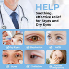 Aroma Season Heated Eye Mask for Dry Eyes, Warm Eye Compress with Flaxseed Graphene FIR for MGD, Dry Eye Syndrome, Chalazion Blepharitis Treatment, Steam Moist Heat Therapy to Unclog Glands (Black)