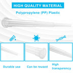 ONiLAB Pipette Tips 10 UL 1000 PCS Laboratory Universal Plastic Liquid Pipettor Tips Polypropylene (PP) Autoclavable, Transparent