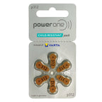 Power One Hearing aid Batteries Size 312 - p312 Battery for Hearing aid, Long-Lasting. Mercury-Free 1.45v zinc-air Hearing aid Batteries. (120 Batteries) - Expiration Date June 2028