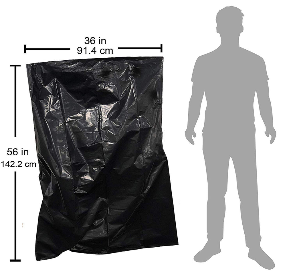 Reli. Contractor Garbage Bags 55 Gallon | 20 Trash Bags | Heavy Duty | Black Contractor