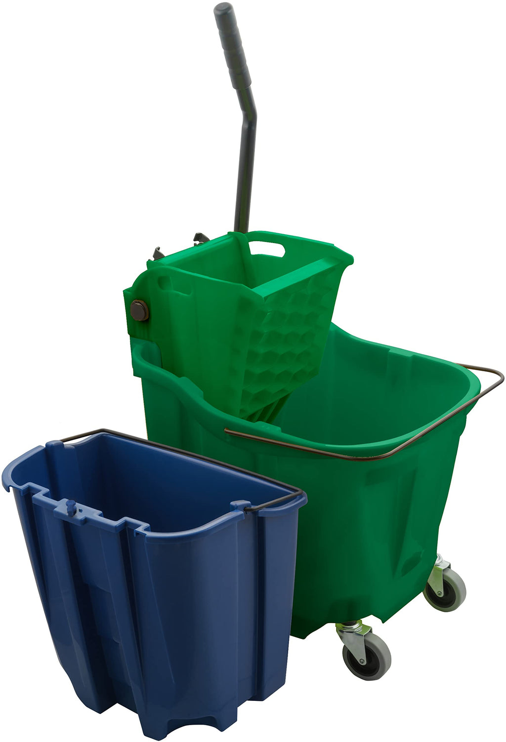 SPARTA 35 Qt Mop Bucket System with Wringer and Insert, Green