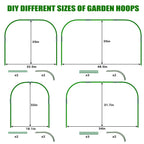 Garden Mesh Netting Kit, 10x30FT Green Ultra Fine Netting with 6 Sets Wide Garden Hoops & 18 Clips, Raised Garden Bed Netting with Frame, Row Cover, Plant Barrier for Vegetables Fruits
