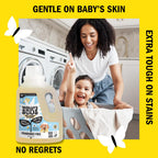 Molly's Suds Baby Liquid Laundry Detergent | Removes Formula, Poop & Spit-Up Stains | Extra Gentle for Infants, Babies, Toddlers (Fragrance Free, 100 Loads)