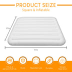 Ketofa Inflatable Hot Tub Cover for Square Hot Tub Spa Cushion Support, Universal 57x57in Inflatable Cover Square Top Lid, Dustproof Rainproof Insulated Energy Saving Lid，Spa Covers for Hot Tub