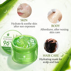 Aloderma Aloe Vera Gel Made within 12 Hours of Harvest with 96% Pure Organic Aloe Vera for Skin, Scalp, & Hair, Soothing Aloe Face Moisturizer, Multipurpose, Hydrating Aloe Gel, 7oz, 3-Pack