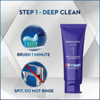 Crest 3D White Brilliance 2-Step Teeth Whitening Toothpaste Kit, Deep Cleansing Toothpaste (4.0 oz) and Whitening Gel Finisher (2.3 oz), Daily At-Home Whitening System