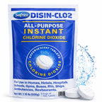 DISIN-CLO2 Multi-Purpose Instant Chlorine Dioxide Tablets – Fast-Acting Cleaning & Deodorizing Tablets for Home, Kitchen & Travel – Freshness Booster for Surfaces, Water Containers & Everyday Use