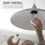 LUXRITE A19 LED Light Bulbs 100W Equivalent, 5000K Bright White (4 Pack)