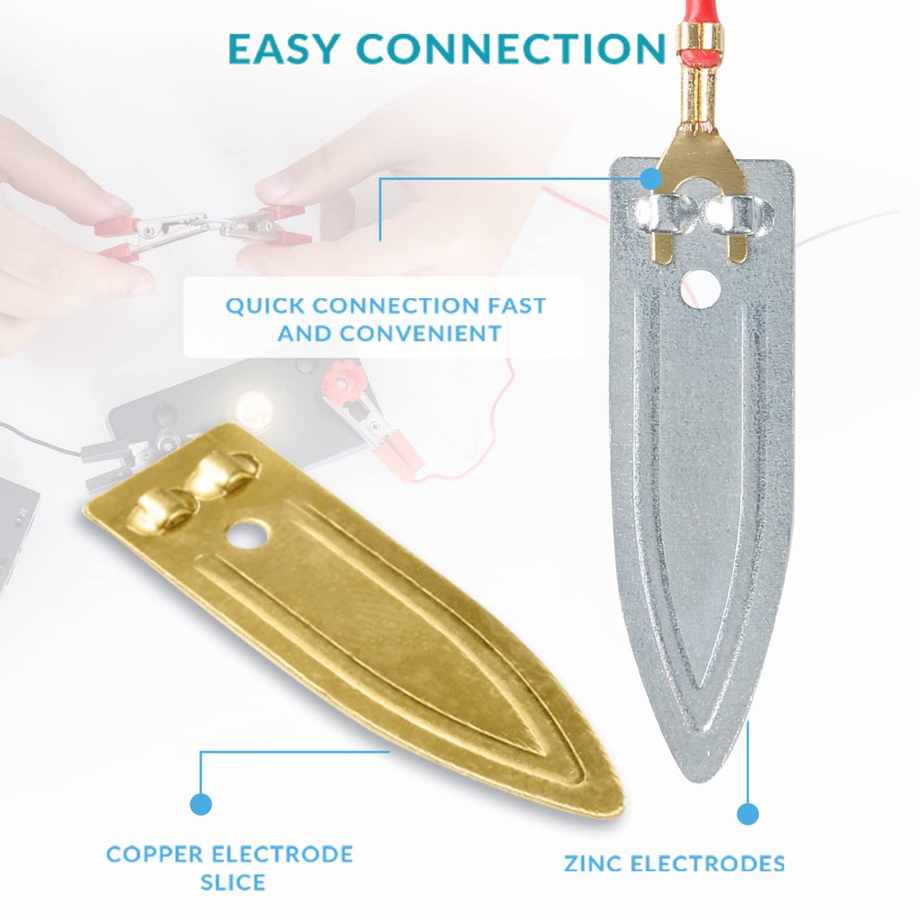 Sntieecr Fruit Battery Science Experiment Kit with Instruction, Potato Science Educational Kit for School Sciences Project, Kids DIY STEM Lab Experiments
