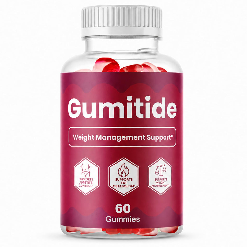 Gumitide Gummies, Made with Apple Cider Vinegar, BHB and Mineral Blend, Simple Chewable Format for Adults, Home Office and Travel, 60 Count (1 Pack)