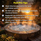 In The Swim 1 Inch Bromine Plus Tablet Sanitizer for Spas, Hot Tubs, or Swimming Pools - Pre-Stabilized, Low Odor, Chlorine Alternative - 8 Pounds