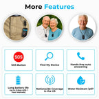 SecuLife New 2026 Fall Alert Device, Medical Alert Pendant with for Seniors, SOS Call, GPS Tracking – Wearable Emergency Necklace for Elderly, Waterproof, 2-Way Calling, Panic Button