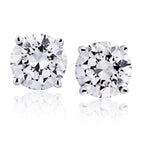 The Diamond Channel CERTIFIED 1 to 12 Carat LAB GROWN Solitaire Diamond Stud Earrings Round Cut 4 Prong Screw Back (F-G Color, VS1-VS2 Eye Clean Clarity)