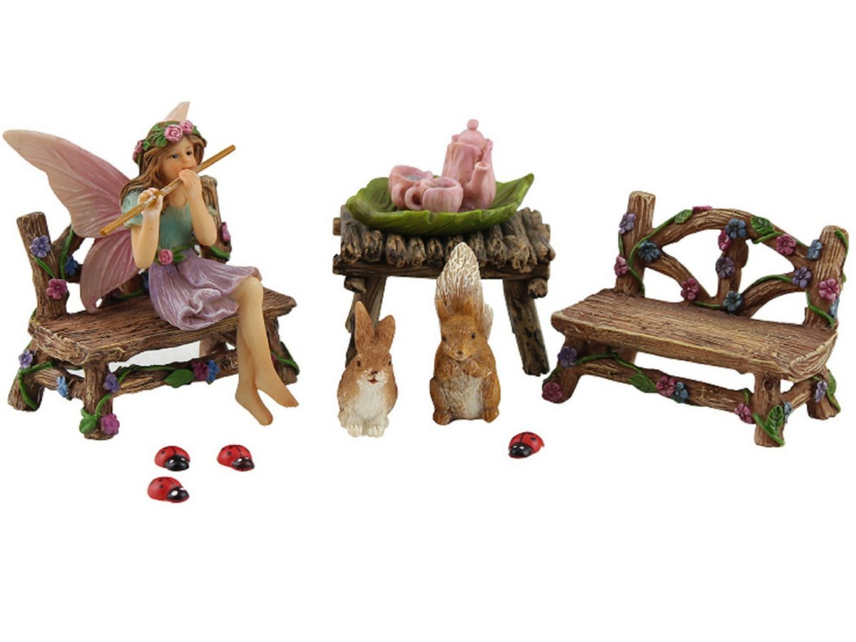 PRETMANNS Fairies for Fairy Garden Accessories Kit, 14 Piece Fairy Set