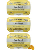 GRETHER'S Sugarfree Elderflower Pastilles – Premium Swiss Throat Lozenges for Dry Mouth & Throat Comfort – Intense Fruit Flavor – Gluten & Lactose Free – Gift for Singers – 3.75 oz, 3 Pack