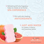 Spongeables Body Wash in a 20+ Wash Sponge, Sweet Grapefruit, 3 Count