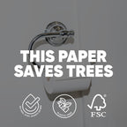 Save Trees Bamboo Toilet Paper - 12 Rolls Of Organic Toilet Paper, 3-ply, 300 Sheets Per Roll - PFAS Free, FSC Certified, Plastic Free, Vegan & Chemical Free Bamboo TP
