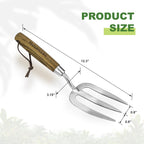 Haliaeetus Garden Hand Fork, 12.3'' Hand Weeding Fork with Sharp Tine