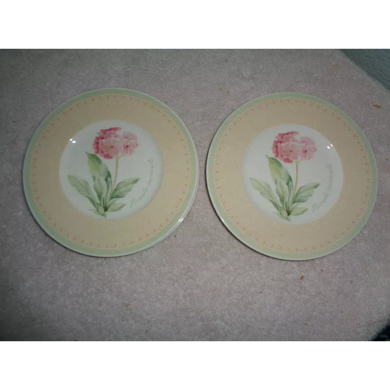 Villeroy & Boch 4 VILLEROY BOCH Country Collection Florea Floris Bread Plates Germany Flower