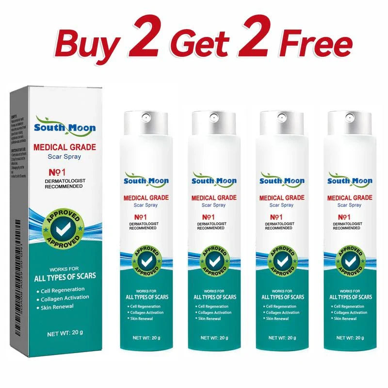 South Moon （Buy 1 Get 1 Free）South Moon Scar Care Spray Fades Scare pregnancy  Smoothing Skin Care Spray Medical Grade Scar Spray - Specification: Buy 2 Get 2 Free