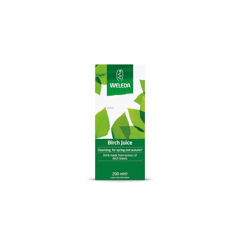 Weleda Birch Juice, Cleansing, Liquid Food Supplement, No Added Sugar, Vegan, Certified Organic, with Biodynamic Lemon Juice, 200ml