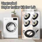 Upgraded Dryer Repair Kit Dryer Roller Kit for LG Kenmore Dryers Includes 4581EL2002C Dryer Drum Roller Assembly 4400EL2001A Dryer Belt and 4561EL3002A Dryer Idler Pulley, Pictures 6, 7 are Fit Models