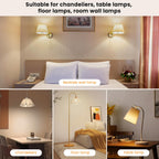 SCOPOW 1PC Rechargeable Light Bulbs with Remote Control Timer and 3 Color Temperature Rechargeable Battery Operated Light Bulb (5W+E26+3Colors+1PC)