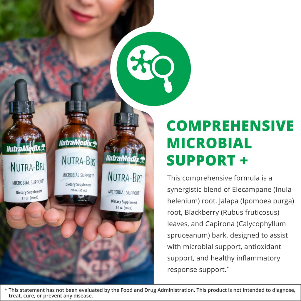 Nutramedix Nutra BBS - Liquid Herbal Supplement for Digestive & Immune Support - Elecampane Root & BlackBerry Leaves Extract for Gut Health - Immunity Booster Supplement (60mL)