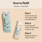 The Honest Company 2-in-1 Cleansing Shampoo + Body Wash, Gentle Enough for Baby, Dermatologist Tested, Tear-Free, Hypoallergenic, Fragrance-Free