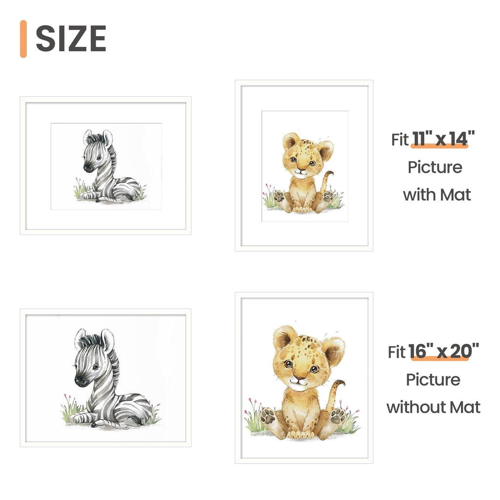 upsimples 16x20 Picture Frame, Gallery Wall Frames Set of 5, White