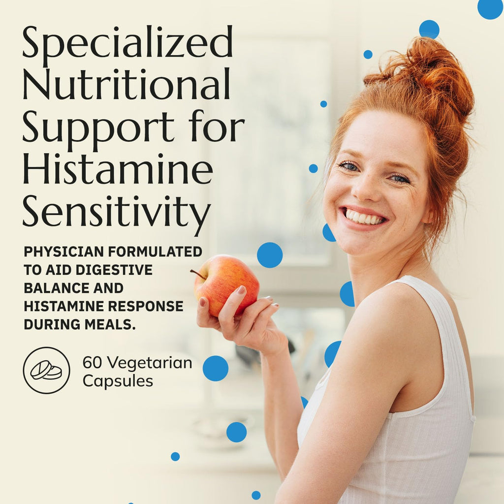 Neurobiologix Gut Histamine Support Supplement, Digestion & Immune Balance with Vitamin C, NAC, Bromelain & Quercetin, Supports Food-Derived Histamine Response for Men & Women, Vegetarian, 60 Capsules