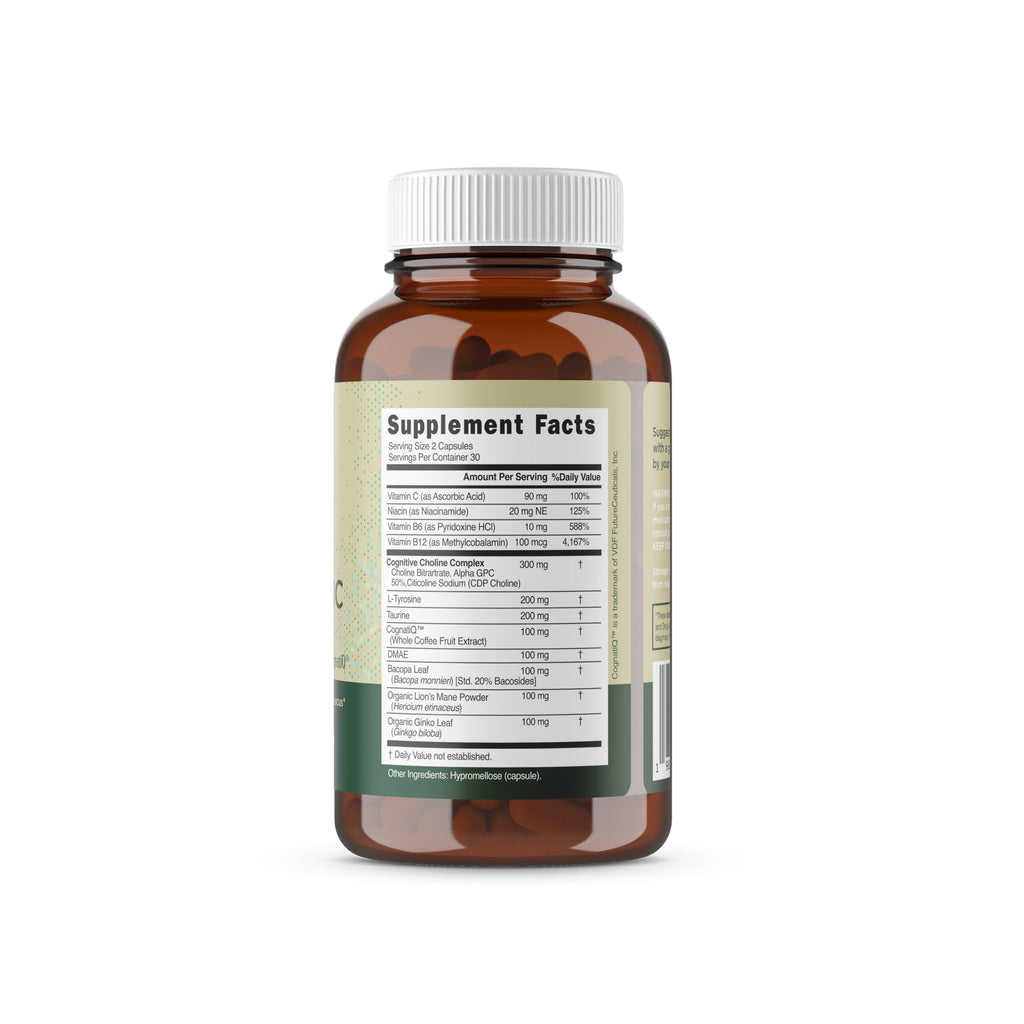 Rootful Mind Alpha Focus Nootropic - Memory and Focus Brain Booster Supplement with Choline, Citicoline, GPC, L-Tyrosine, Bacopa Monnieri, DMAE, Gingko Biloba, Lion's Mane, Niacinamide - 60 Capsules